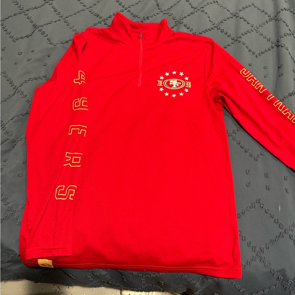 49er half zip jacket/sweater